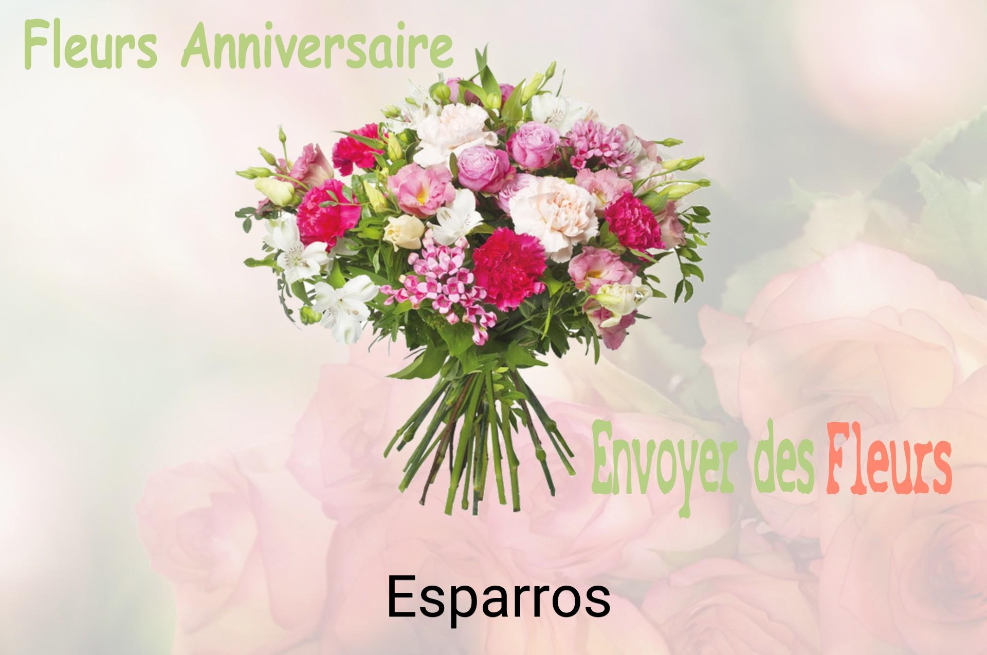 Bouquet de fleurs d’anniversaire livré à Esparros