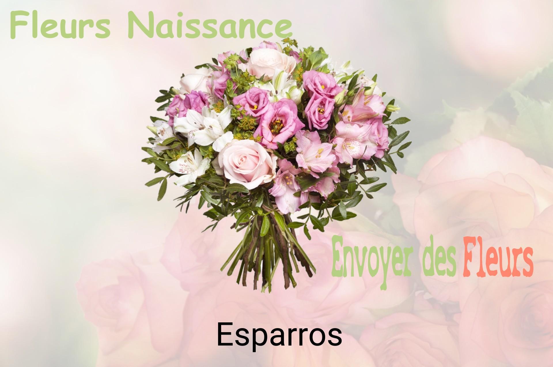 Bouquet de fleurs de naissance livré à Esparros